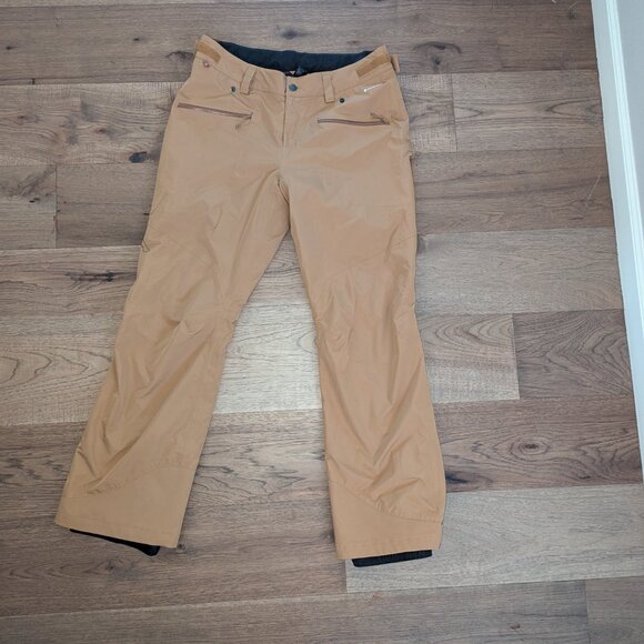 Tan Flylow Fae Insulated Snowboard Ski low rise Snow Pant sz XL 14-16 - Picture 3 of 11